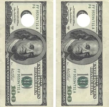 Hundred Dollar Bill Cornhole Board Decal Wrap Decal Set FREE SQUEEGEE