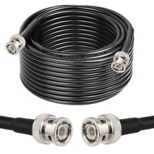 XRDS RF 50 Ohm BNC Coaxial Cable, 50FT RG58 BNC Male Extension for Antenna Analy