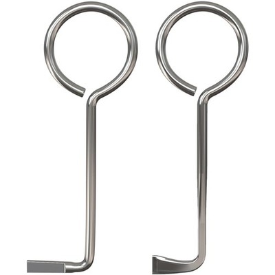 Dietrich Set, 2 Stück Profi Buntbartschlüssel, Universal Türöffner, Edelstahl
