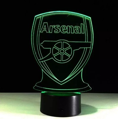 Soccer Arsenal LED 3D Illusion Light Lamp Collectible Home Decor Gift