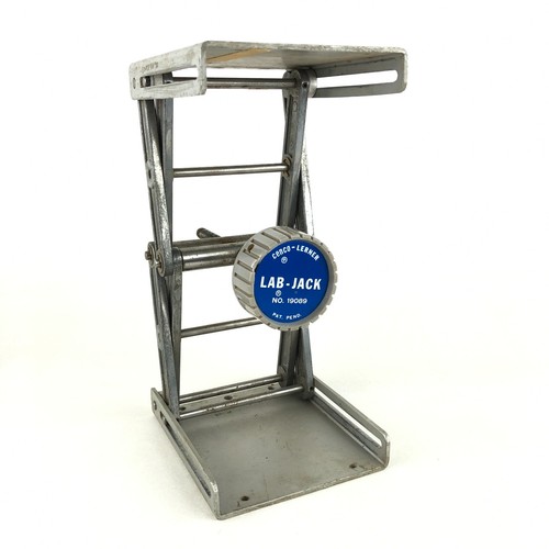 Cenco-Lerner LAB-JACK No. 19089 4-1/2" X 5-1/2" Extends 2-3/4” to 10” Tall