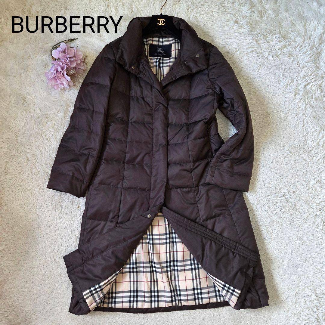 Burberry Down Coat Puffer Jacket Long length Nova Check Color