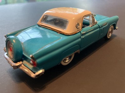 Ford Thunderbird Cabriolet 1956 + Hardtop - Franklin Mint 1/43 - Bleu