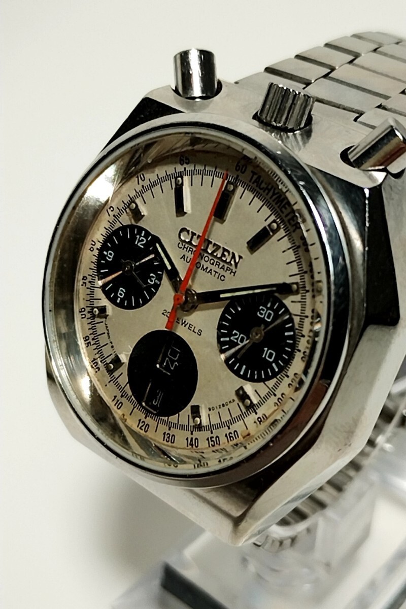 CITIZEN Bullhead 67 9313 Watch Timepiece Panda Dial Auto
