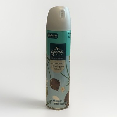 Glade Limited Edition Air Freshener Coconut Water Beach Grass Spray 7.3oz