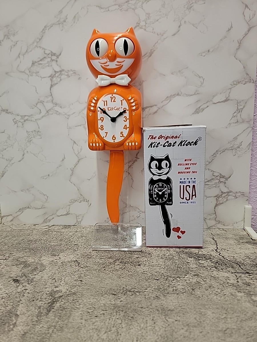 Orange Harvest Kit-Cat Klock Clock untested for parts or repair | eBay
