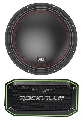 MTX 5510-44 10'' 800 Watt Peak/400 Watt RMS Car Subwoofer Sub + Speaker