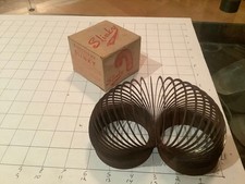 Original pre-1947 patient pending SLINKY w Box James industries 1st issue RARE