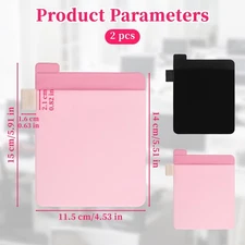 2 pcs Portable Hard Drive Sleeve for Laptop, Stick-on Mouse Pouch,Adhesive Po...