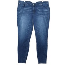 Signature Levi Strauss Women Blue Jeans Sz 26L Shaping Skinny Stretch High Rise