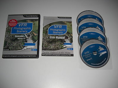 VFR SCENERY Generation X Volume 2 Version 2.0 Central England & Mid Wales PC FSX