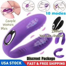 Vibrator Bullet G-Spot Dildo Clit Massager Rechargeable Sex Toy for Women Couple
