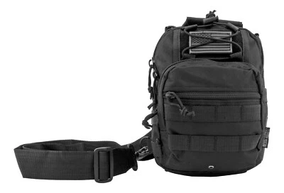 EastWest USA Tactical Gear CONCEALED CARRY MOLLE Sling Bag EDC Chest Pack BLACK