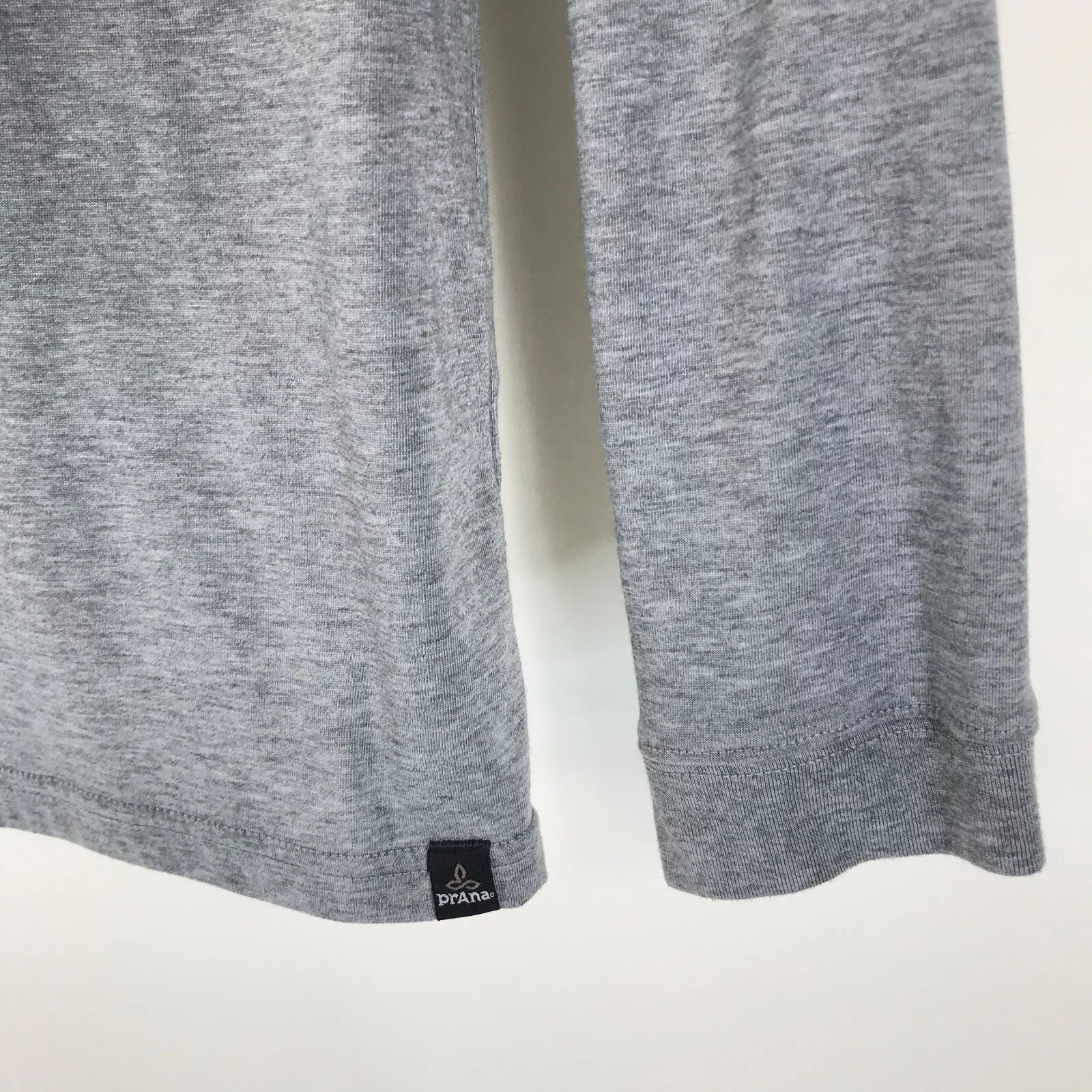 prana long sleeve pocket crew neck knit casual outdoor shirt