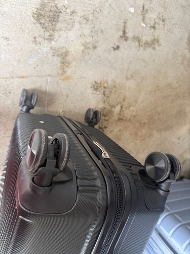 New Mirage Luggage Hard shell Lightweight Suitcase Black 24" - Picture 8 of 9
