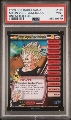 Majin Vegeta the Malicious #114 Foil DBZ CCG DragonBall Unlimited