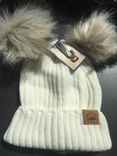 Beanie / Stocking hat knit double pom pom with colorado label brand new