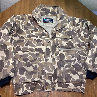 Mount n Prairie Duck Hunting Jacket Coat mens XL Woodland pattern hooded