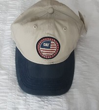 Caterpillar Cat Equipment Twill American Flag Hat Cap New With Tags Attached