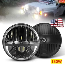 Newest 7" Round Led Headlight Hi-Lo for Jeep Wrangler JK LJ TJ for Chevy C10 C20