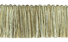 Light Brown, Ivory, Sandstone Beige/2" Brush Fringe Trim/Cappuccino/Sold by the
