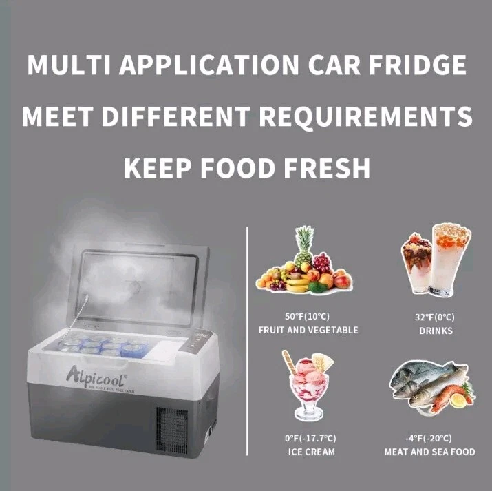 Alpicool G22 Portable Fridge Freezer Cool Box Cooler Camping Portable Quiet Car - Image 3 of 4