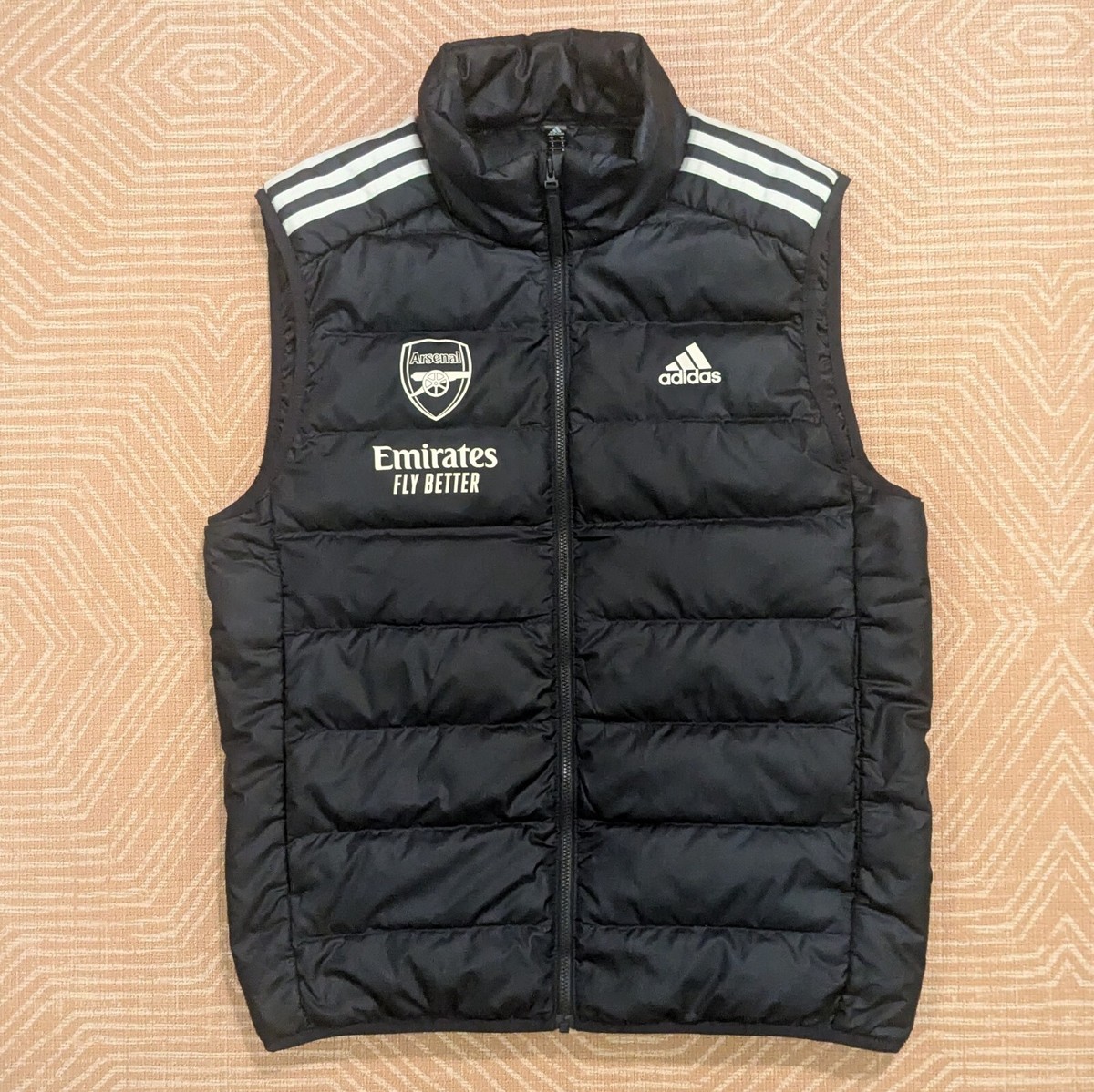 Unreleased SMALL Arsenal PLAYER ISSUE Adidas Puffer Waistcoat DOWN