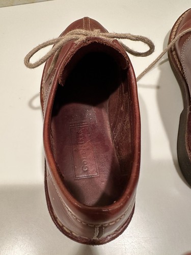 COLE HAAN OXFORDS PELLE COGNAC UOMO TAGLIA US 9M BELLO RARO MADE IN BRAZIL USATO IN OTTIME CONDIZIONI - Foto 9 di 9