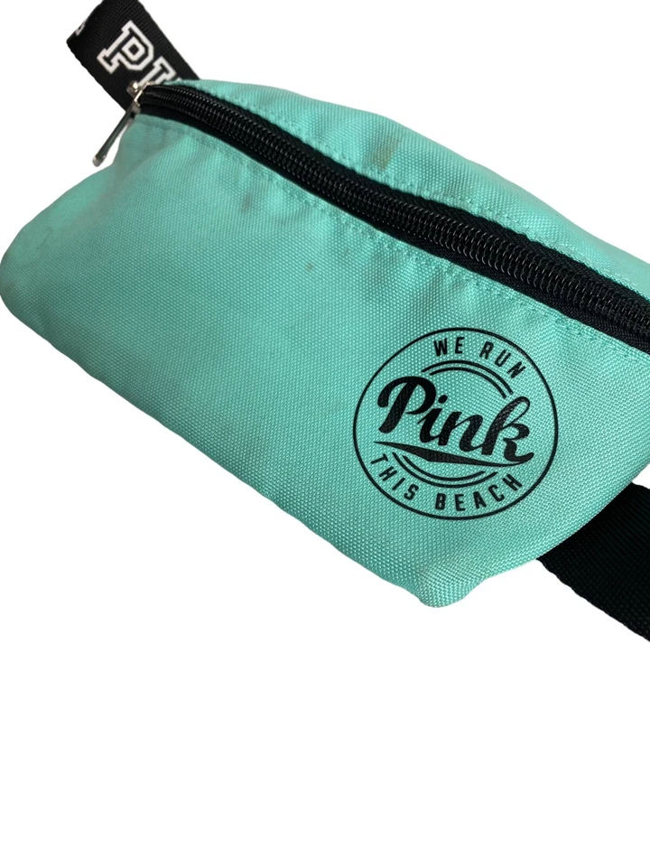 Riñonera rosa Victorias Secret cinturón azul aguamarina correr playa Barbie núcleo Foto 2 de 4