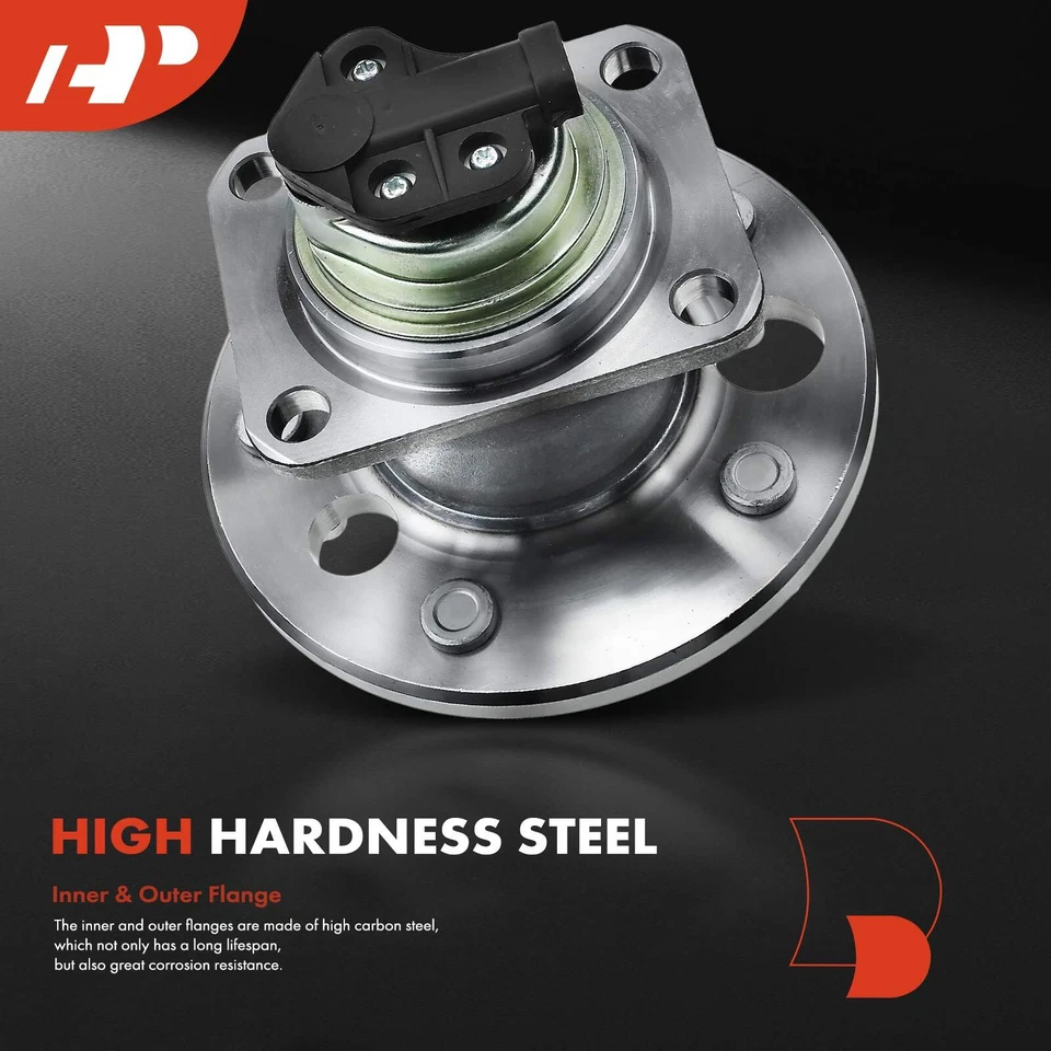 Conjunto de buje y cojinete de rueda trasera A-Premium 2x para Buick Cadillac Oldsmobile LSS Foto 3 de 4