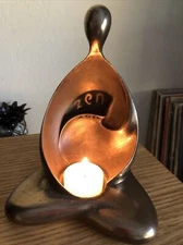 Gold Yoga Zen Women figurine, Gold meditating Zen