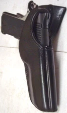 Bianchi #100A RH Black "SPEED HOLSTER" Ruger 1911  4" - 5" bbl, Suede Lining NOS