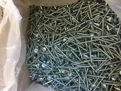 DRIVE STRAIGHT #8 x 1-5/8" Modified Truss K-Lath Zinc Zinc Screws Sharp Point 4000