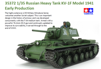 Tamiya 35372 Russische Schwere Panzer KV-1 Modell 1941 FrüHe Jahre 1/35 Bausatz