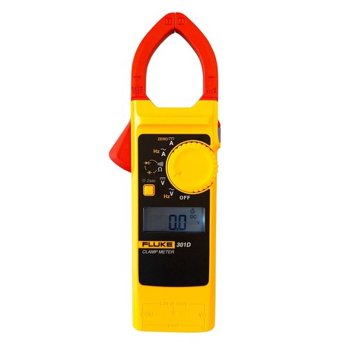 Fluke 301D AC/DC Clamp Meter 600A 600V Voltage Current Frequency Backlight - Picture 2 of 7
