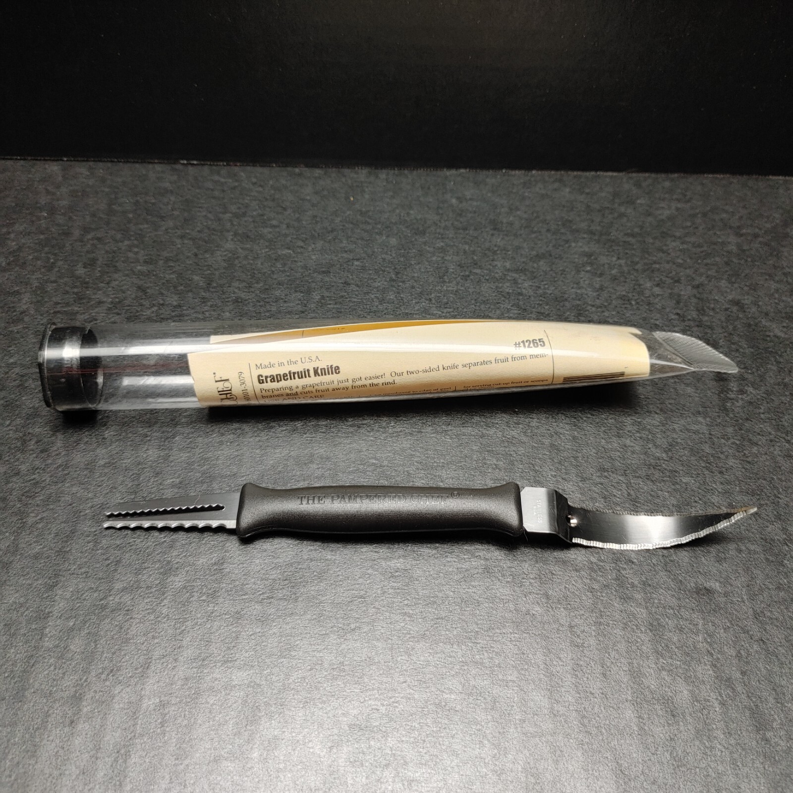 Pampered Chef Grapefruit Knife 1265 In Original Container With