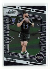 DEVIN LEARY #198 RC 2024 PANINI ABSOLUTE RAVENS BLACK FOIL