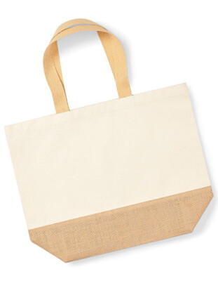 Westford Mill Jute Base Canvas Bag XL Einkaufstasche Shopper Tasche