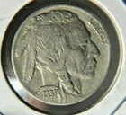 1937-S Buffalo Nickel EF. "Mostly Full Horn" 1.42