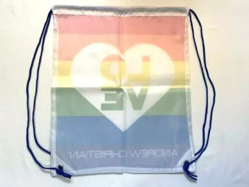 Andrew Christian - PRIDE Heart Drawstring Back Pack - Black/Pride Color (575) - Picture 4 of 4