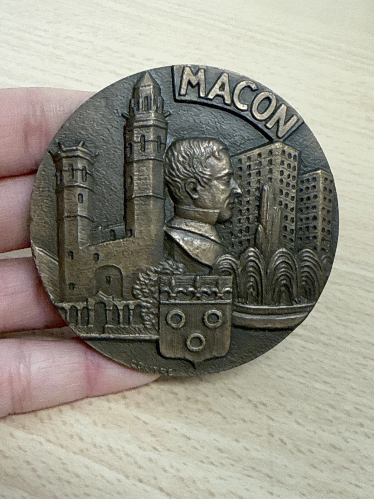 Médaille Macon En Bronze 1974