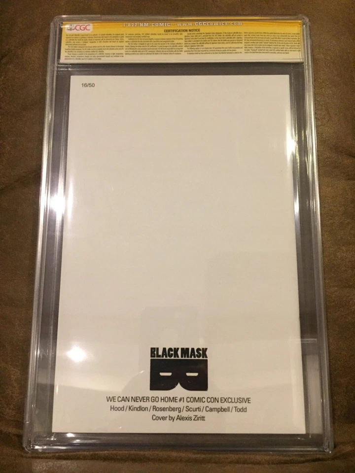 CGC 9.8 WE CAN NEVER GO HOME #1 SIGNED & QUOTE MATTHEW ROSENBURG SDCC 2015 RARE! - Image 4 of 4