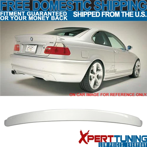 Fits 99-05 BMW 3 Series E46 Coupe Roof Spoiler - Painted #354 Titanium Silver