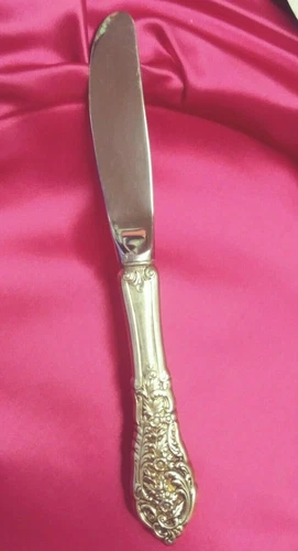 Reed & Barton FLORENTINE LACE  Sterling 6 3/8" Hollow Handle Butter Spreader BG5