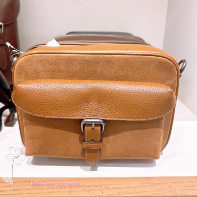 Coach 牛皮包 NWT Coach Warner Crossbody Bag In Suede CW221 | eBay