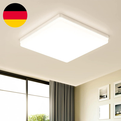 EASY EAGLE LED Deckenleuchte 48W, 4800LM, 3000K Led Lampen Deckenlampe, IP44 Bad