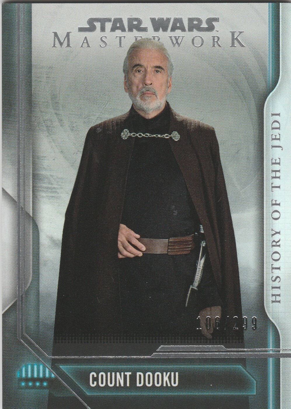 2018 Star Wars Masterwork Rainbow Foil Parallel HJ-3 Count Dooku History /299