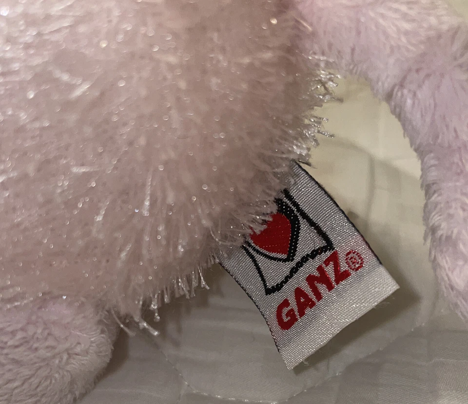 Ganz Webkinz Pig Beanie Plush Stuffed Animal Pink Fuzzy Floppy 8" NO CODES - Image 4 of 4