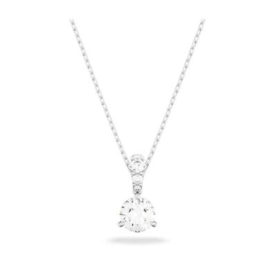 SWAROVSKI ネックレス 5472635 Swarovski Solitaire White Rhodium Plated Necklace 5472635