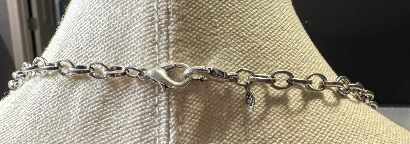 Vintage Premier Designs Statement Silvertone Dang… - image 7